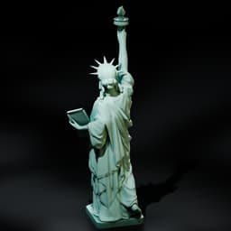 Historic Statue of Liberty Monument | 200mm Display Scale 3d model