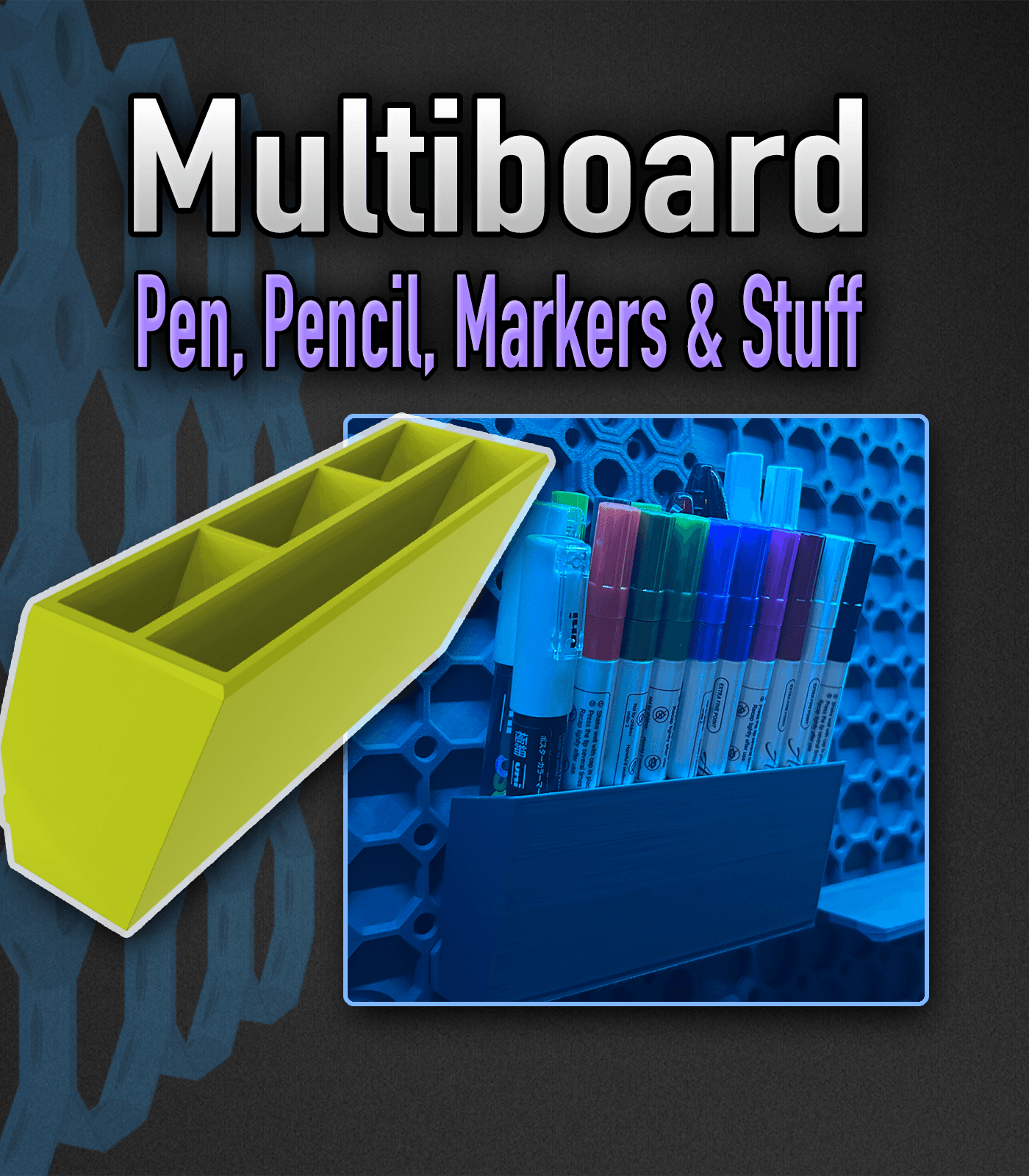 MultiBoard Pen_, Pencil, Marker 3d model