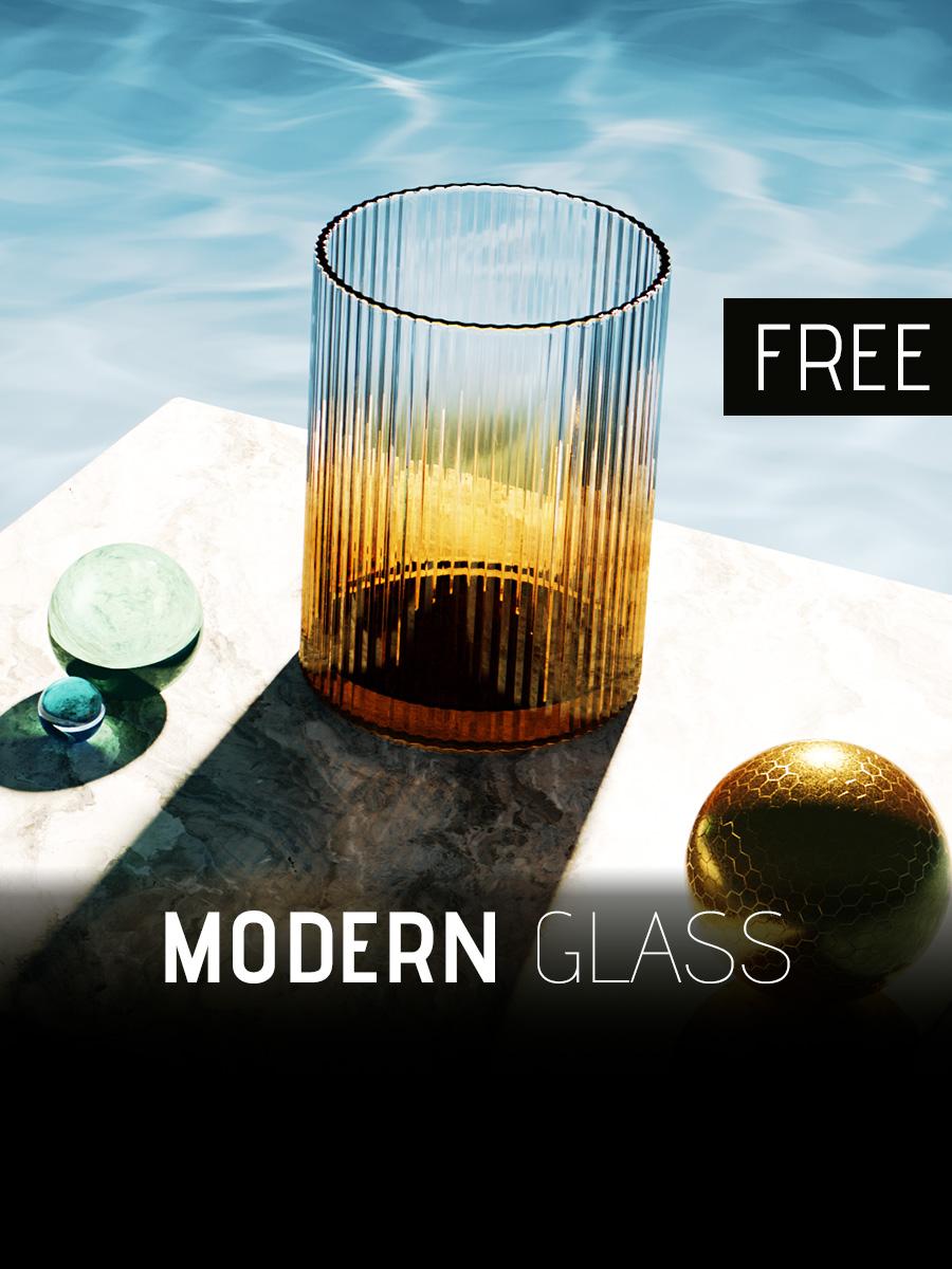 Modern Glass 1 3d model