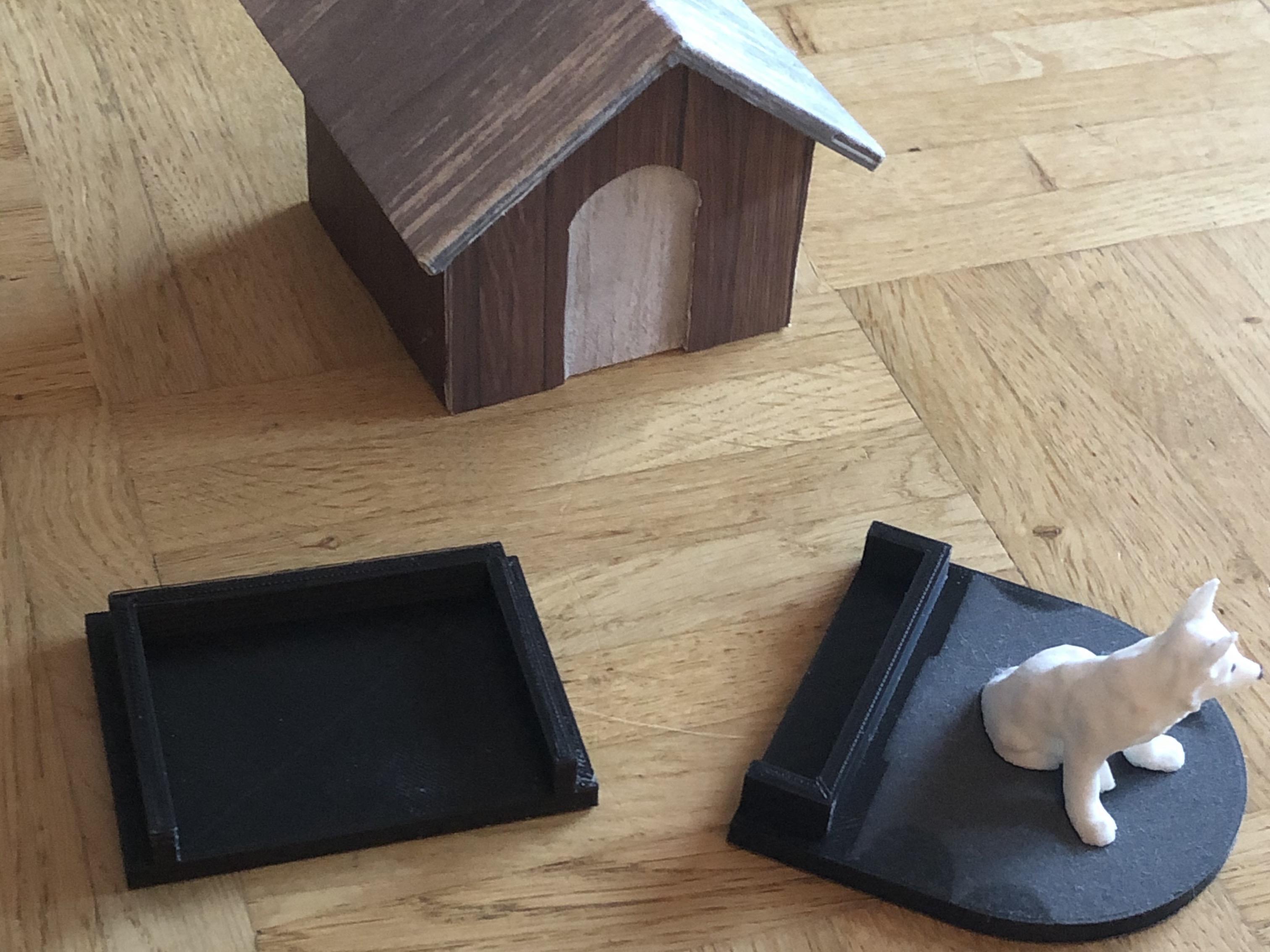 Dog house money box 3d model