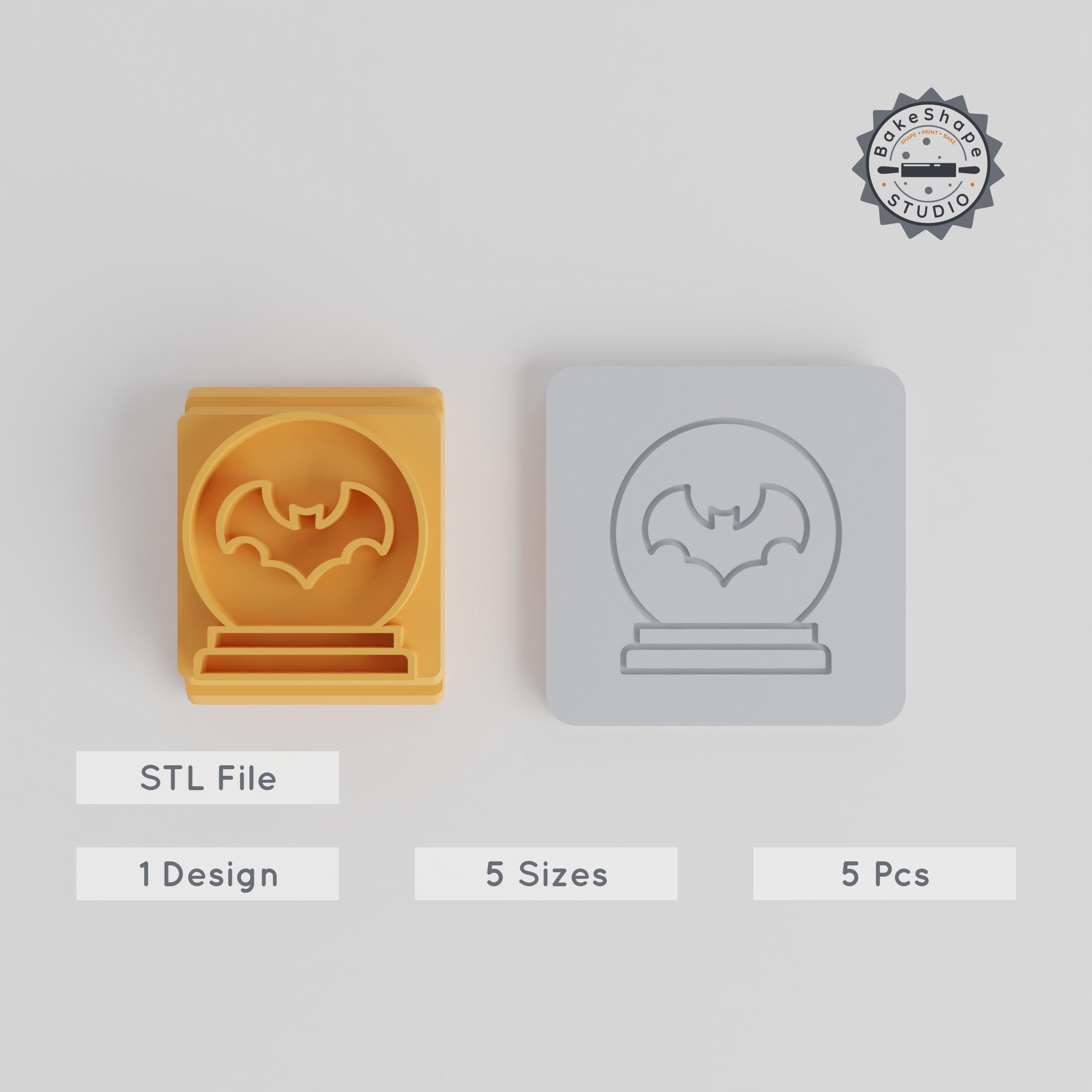 Halloween Stamp Tile Set, 5 Sizes, Perfect for Clay, Cookies & Fondant PRODUCT_4073 3d model