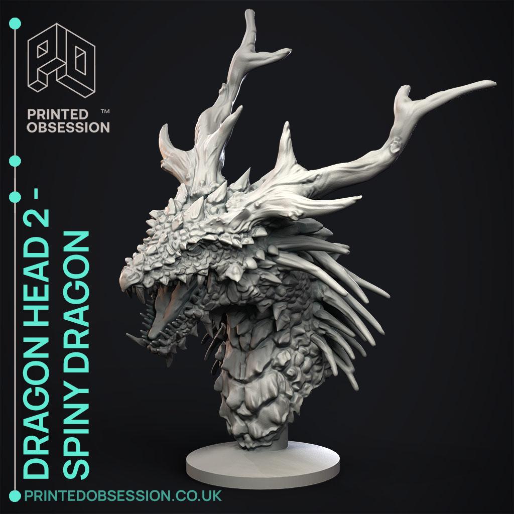 Dragon Spined - Dragon Head - Decoration 3d model