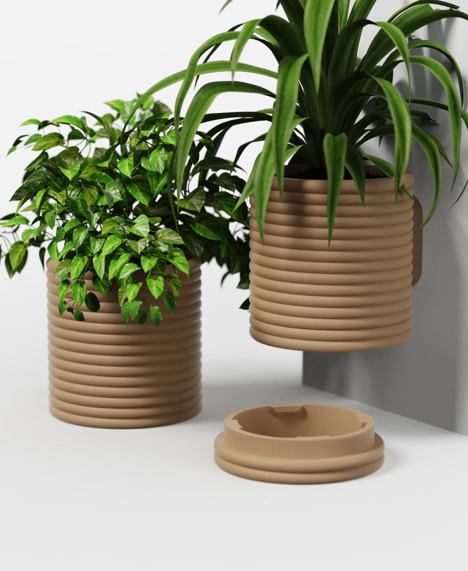 EXTRUSION Collection - Planter Set 3d model