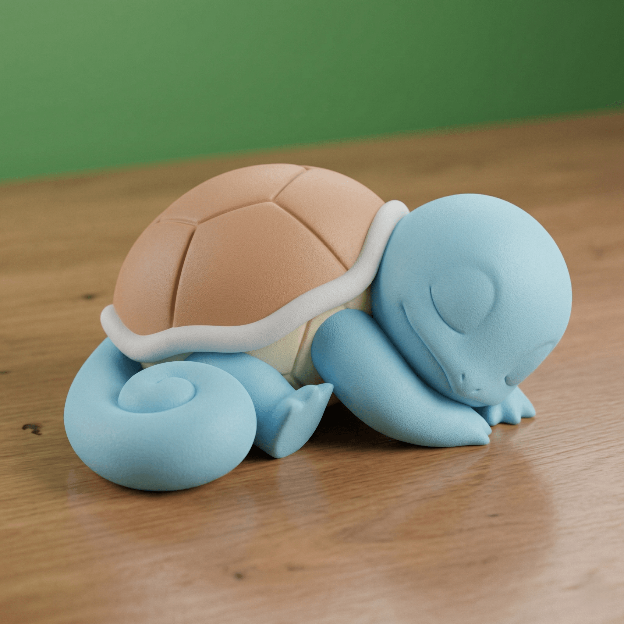 The Squirtle Sleeping Desk Series: #1 3d model