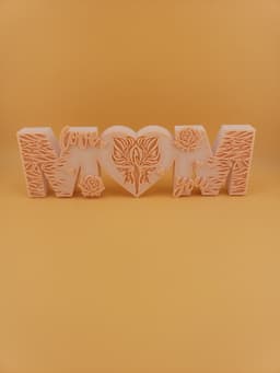 MOM” Multi‑Color 3D Printed Decorative Lettering – AMS Edition 3d model
