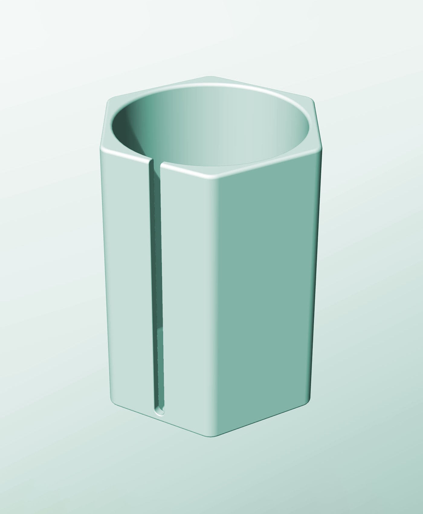 CH162-250-S Modular Stacking slotted container for home decor 3d model
