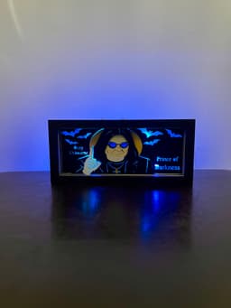 Ozzy Osbourne - LED Lightbox - NO AMS NEEDED 3d model