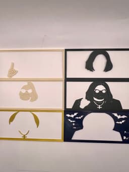 Ozzy Osbourne - LED Lightbox - NO AMS NEEDED 3d model