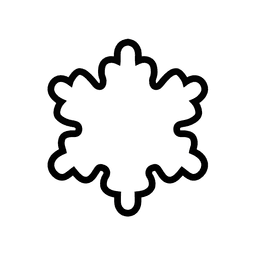 Snowflake Cookie Cutter STL File - 4 inches 3d model