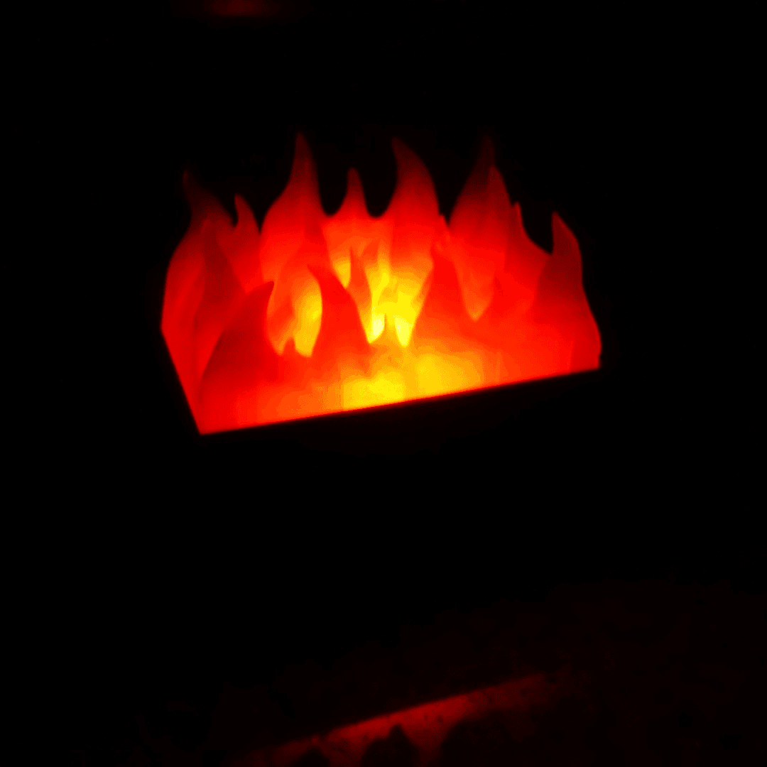 Dumpster Fire LED Tea Light 3d model