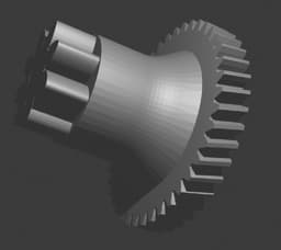 Engranaje técnico 3D para impresión 3d model