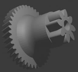Engranaje técnico 3D para impresión 3d model