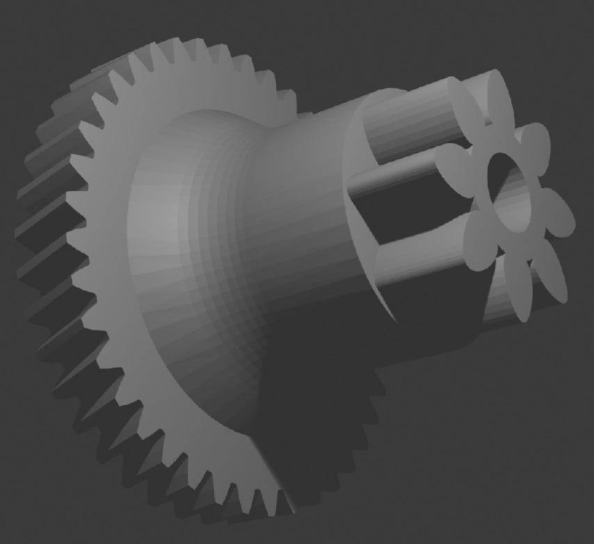 Engranaje técnico 3D para impresión 3d model