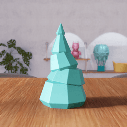 Christmas Tree Set V5 - Minimal Pine Tree Collection 3d model