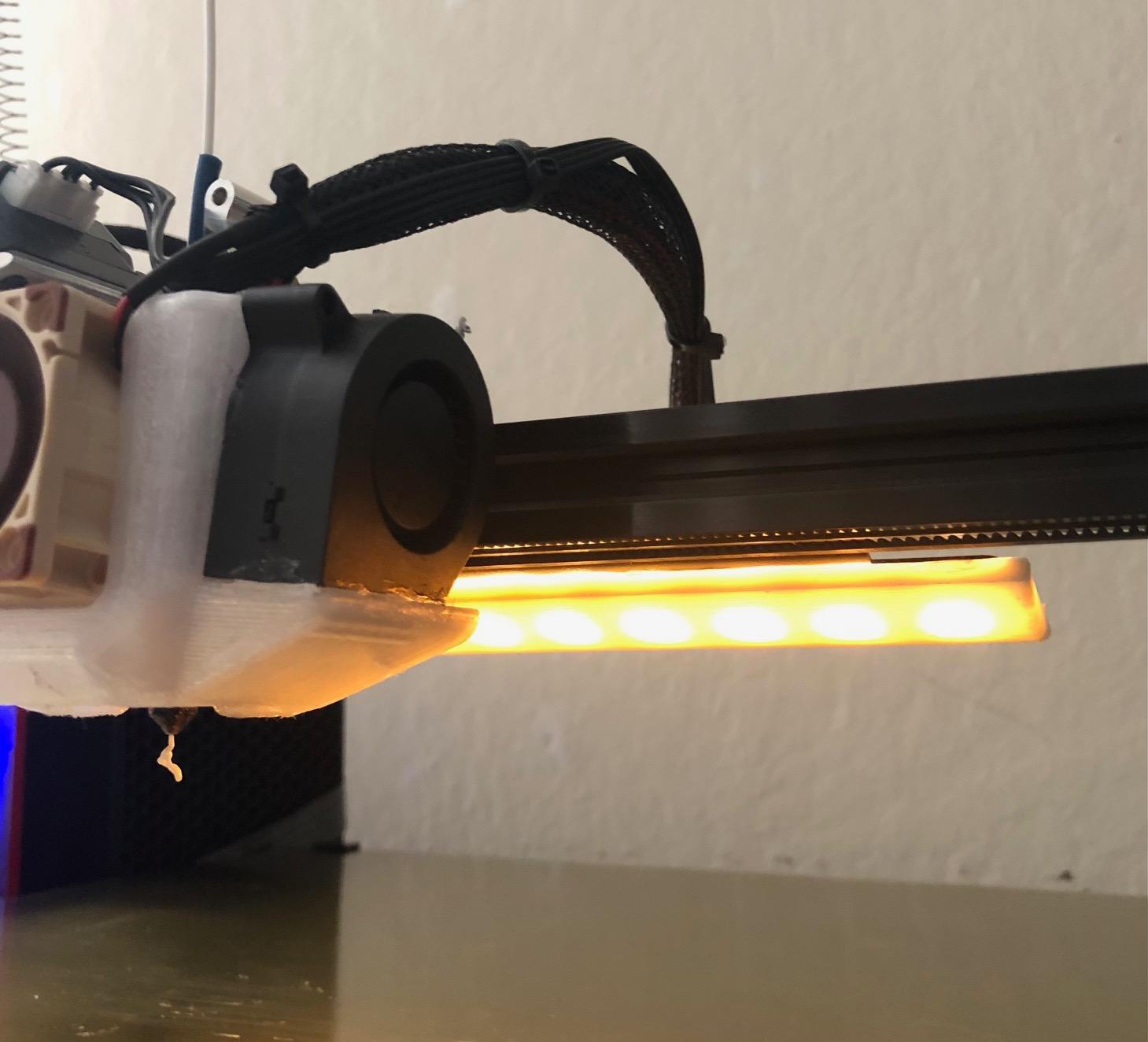 Light diffuser for kingroon led 3D printer light. 3d model