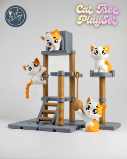 Modular Cat Tree Playset 3d model