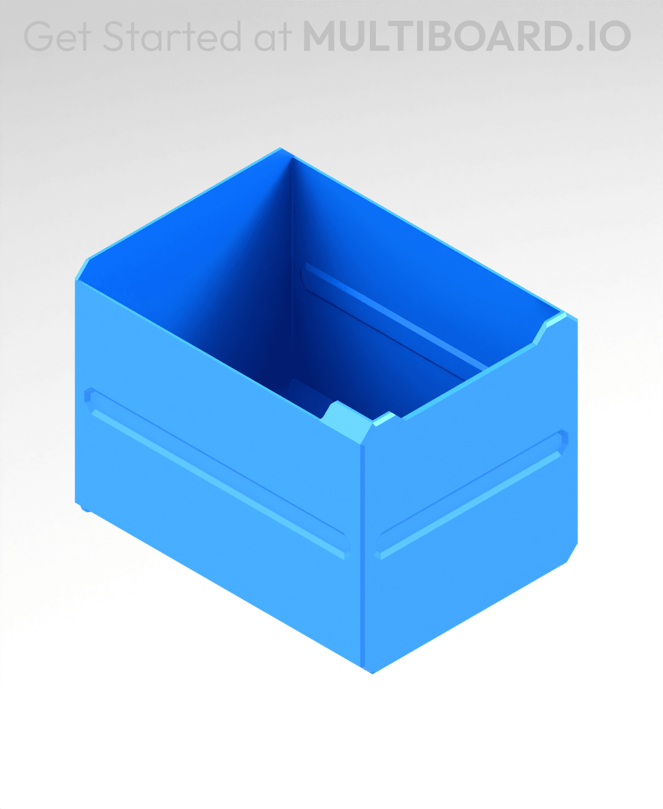 2x2x2.5 LU - MultiBin Simple Drawer 3d model