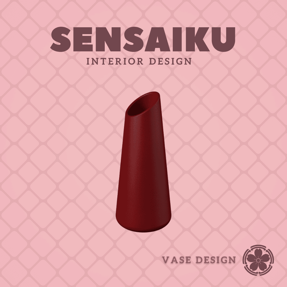 117. Cylinder - V80 Custom Vase Design - Ikebana Home Decoration 3d model