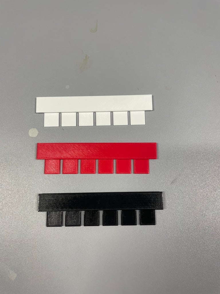 6 Well Electrophoresis Comb 3d model