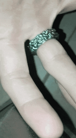 Fidget Ring the hat gotelé & Zig Zag 3d model