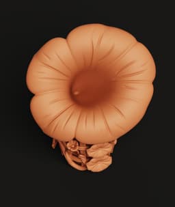 Flower Gramophone STL | Vintage Audio 3D Print | Floral Organizer 3d model