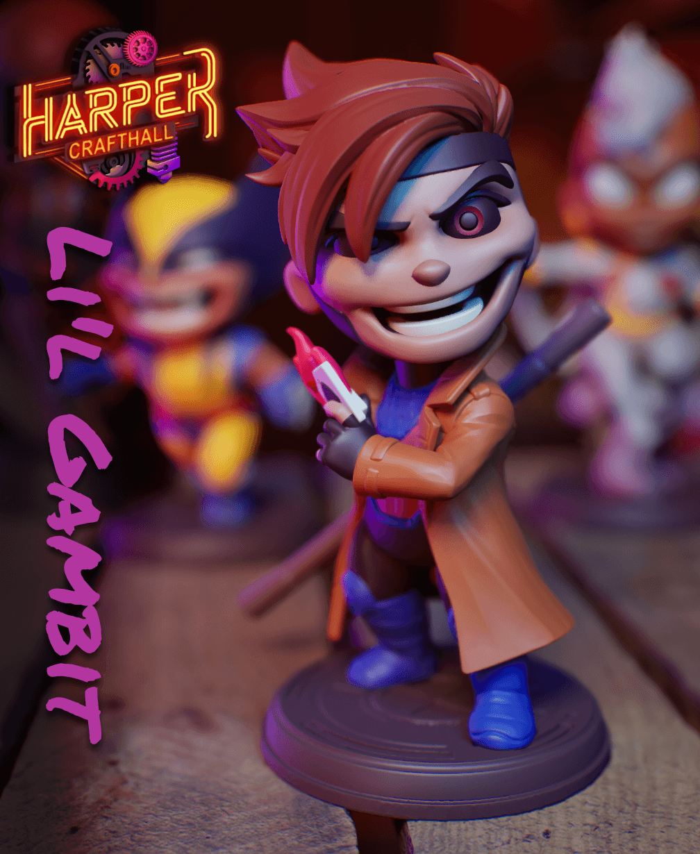 Li'l Gambit - XMen97 Collectable Figure 3d model
