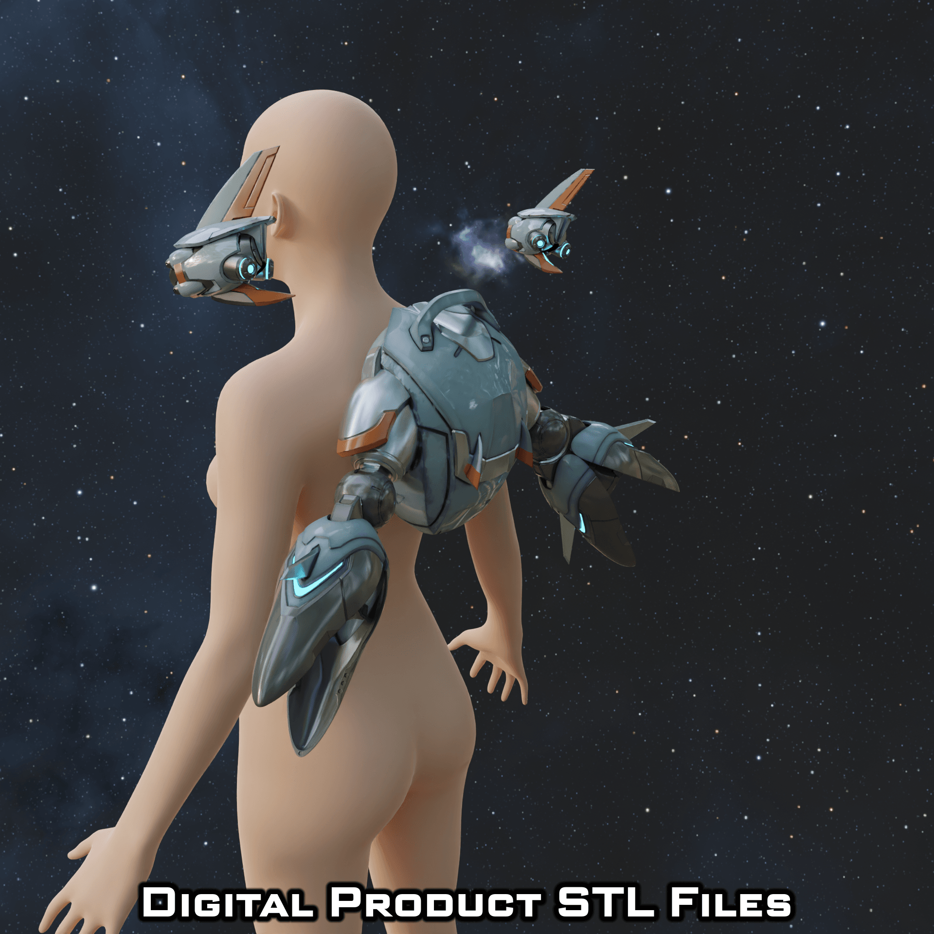 Si Fi Juno Backpack Overwatch 2 Cosplay 3d model