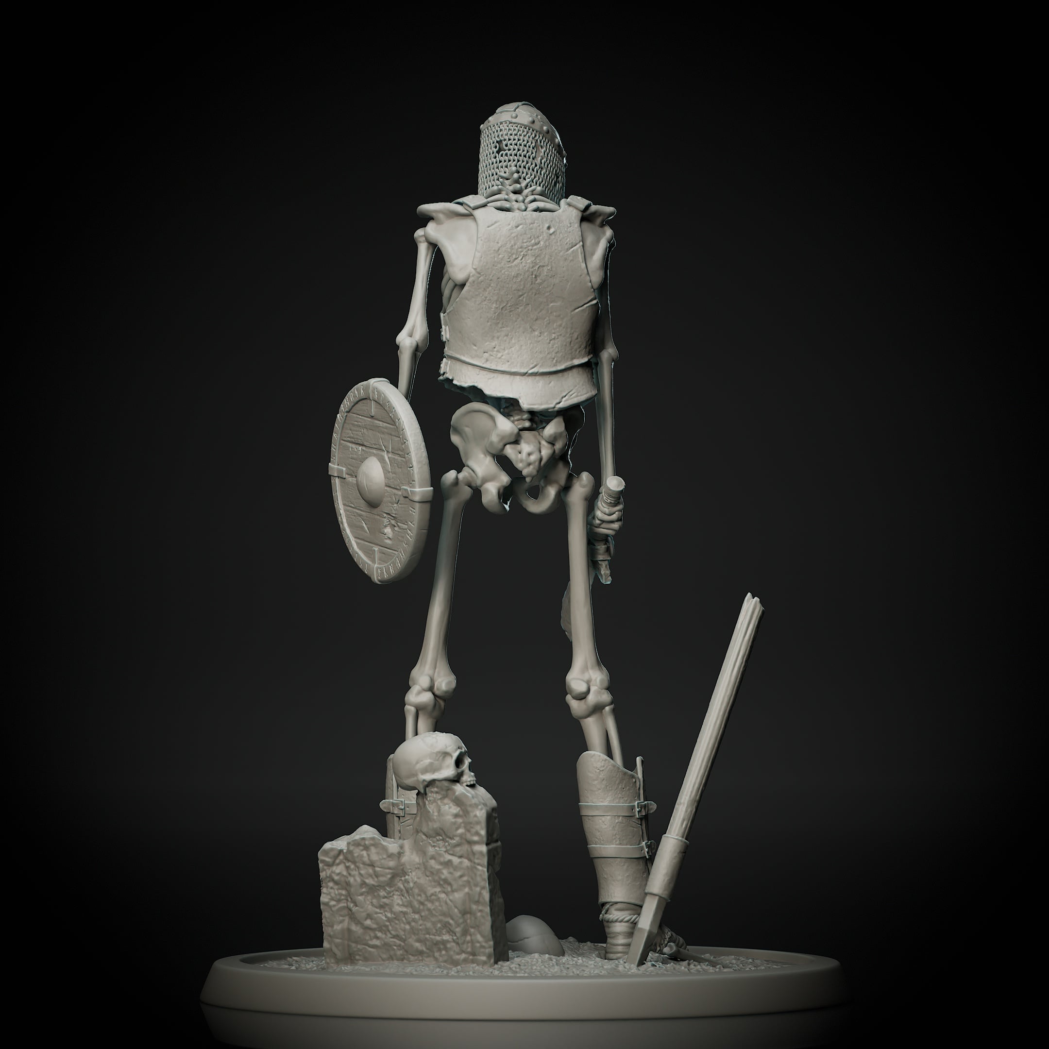 Skeleton Warrior 05 3d model