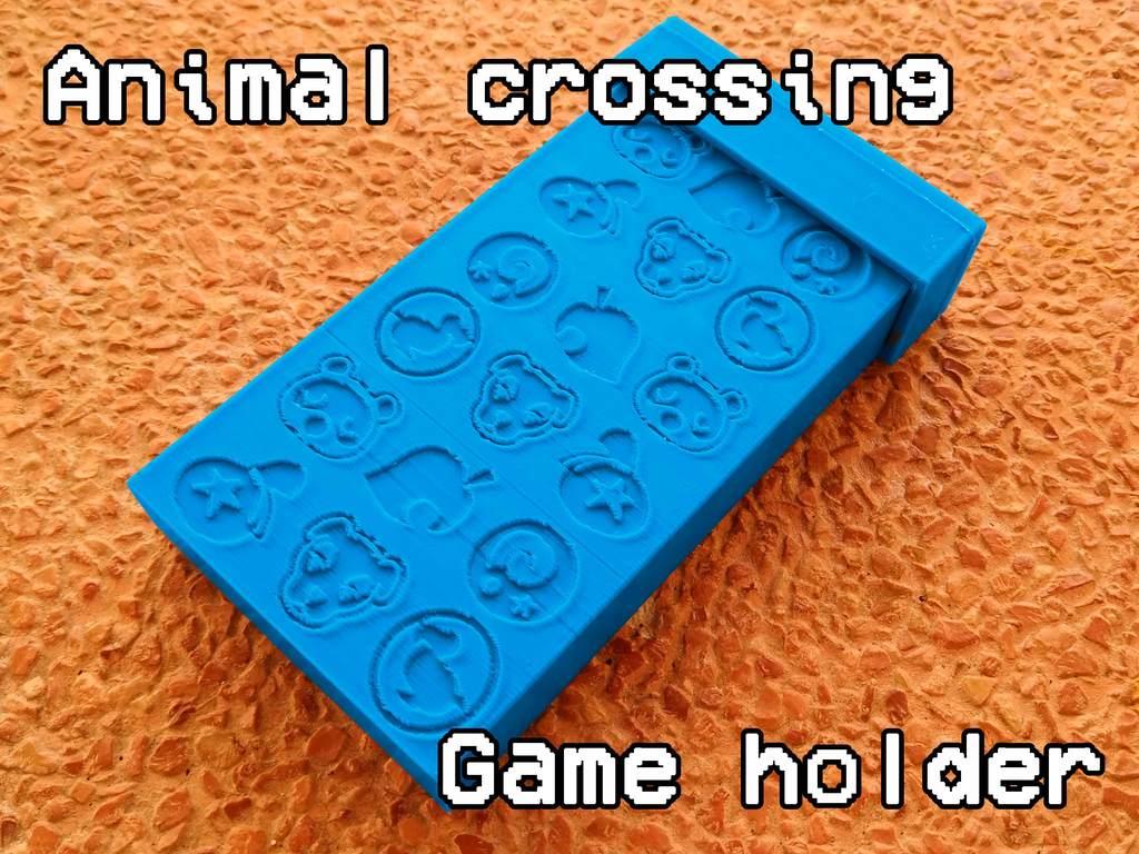 Animal Crossing Nintendo Switch game cartridge box 3d model