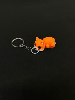Fox Keychain 3d model