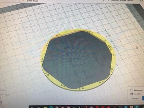 Starship SN5 engine bottom ring 3d model