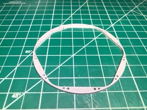 Starship SN5 engine bottom ring 3d model