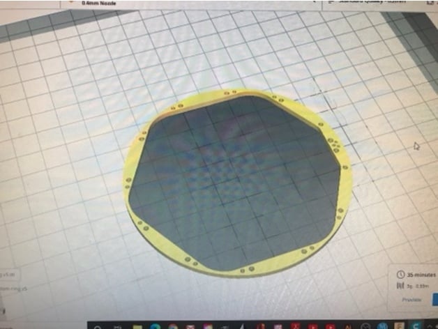 Starship SN5 engine bottom ring 3d model