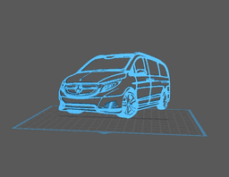 Mercedes - Classe V Wall Art 3d model