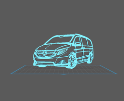 Mercedes - Classe V Wall Art 3d model