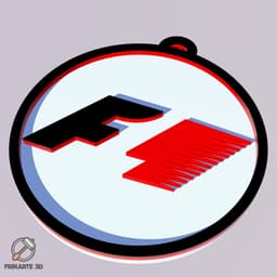 Formula 1 1994-2017 Keychain 3d model