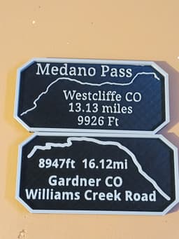 Maverick's Trail badge Williams Creek Road Gardner Colorado 3d model