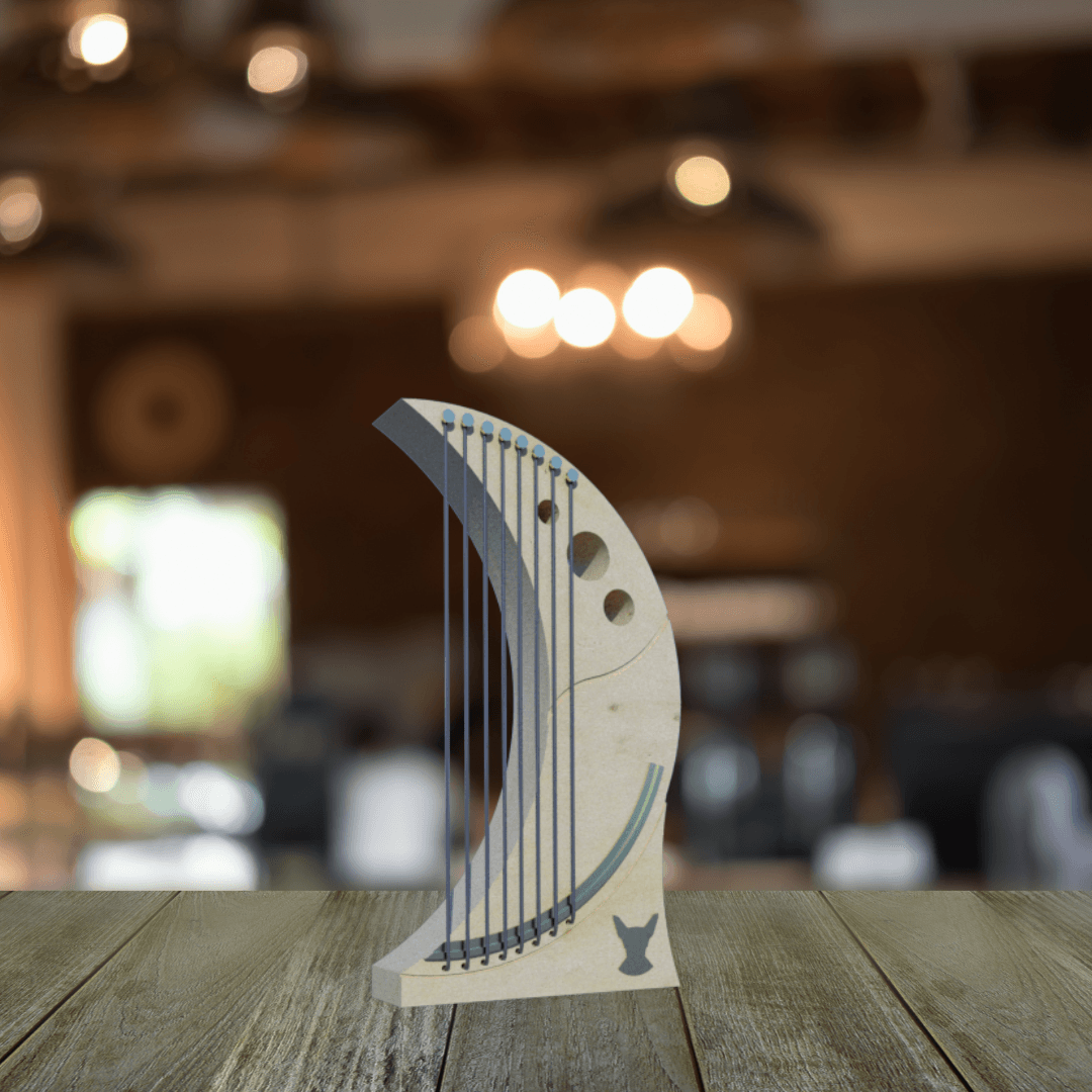 Harp #Junetunes 3d model