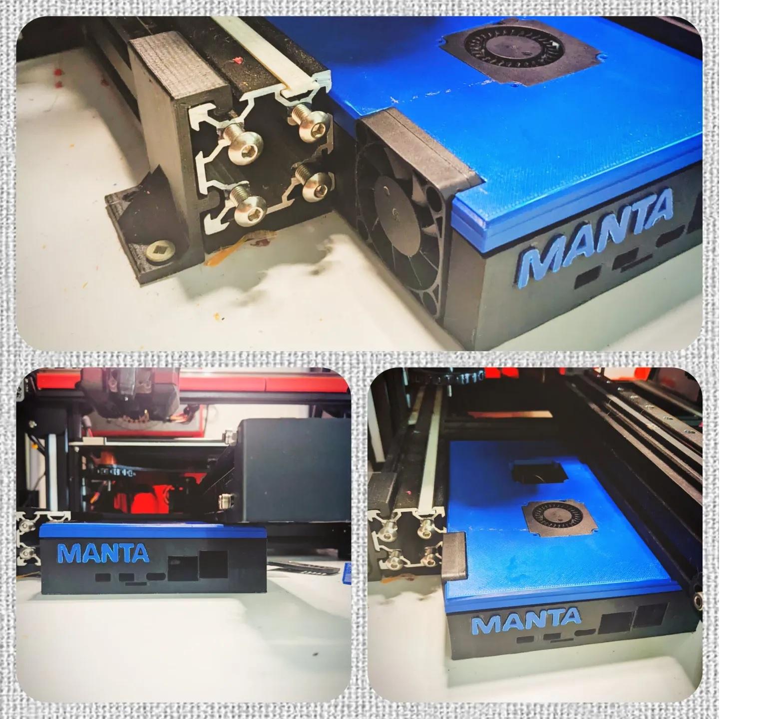 BTT Manta MP8 motherboard case 3d model