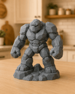 Stone Golem Guardian STL 3d model