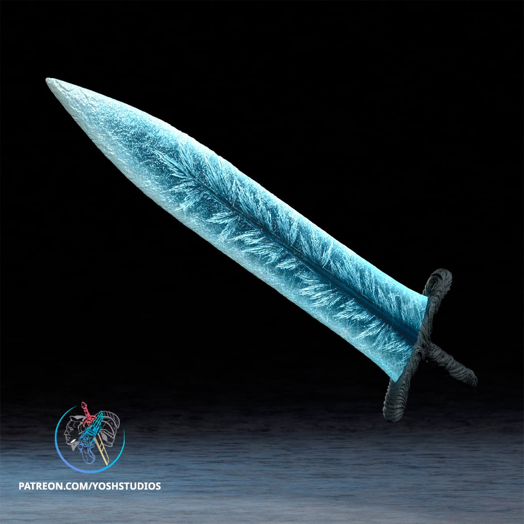 Dark Moon Great Sword 3D Printer STL File 3d model