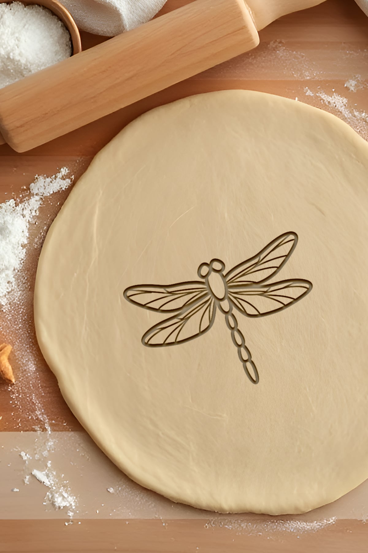 Dragonfly Cookie Cutter, Biscuit Cutter 3d model
