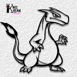 charizard wall art pokemon decor 3d model