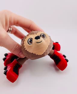 Sloth Roller Skate Flexi 3d model