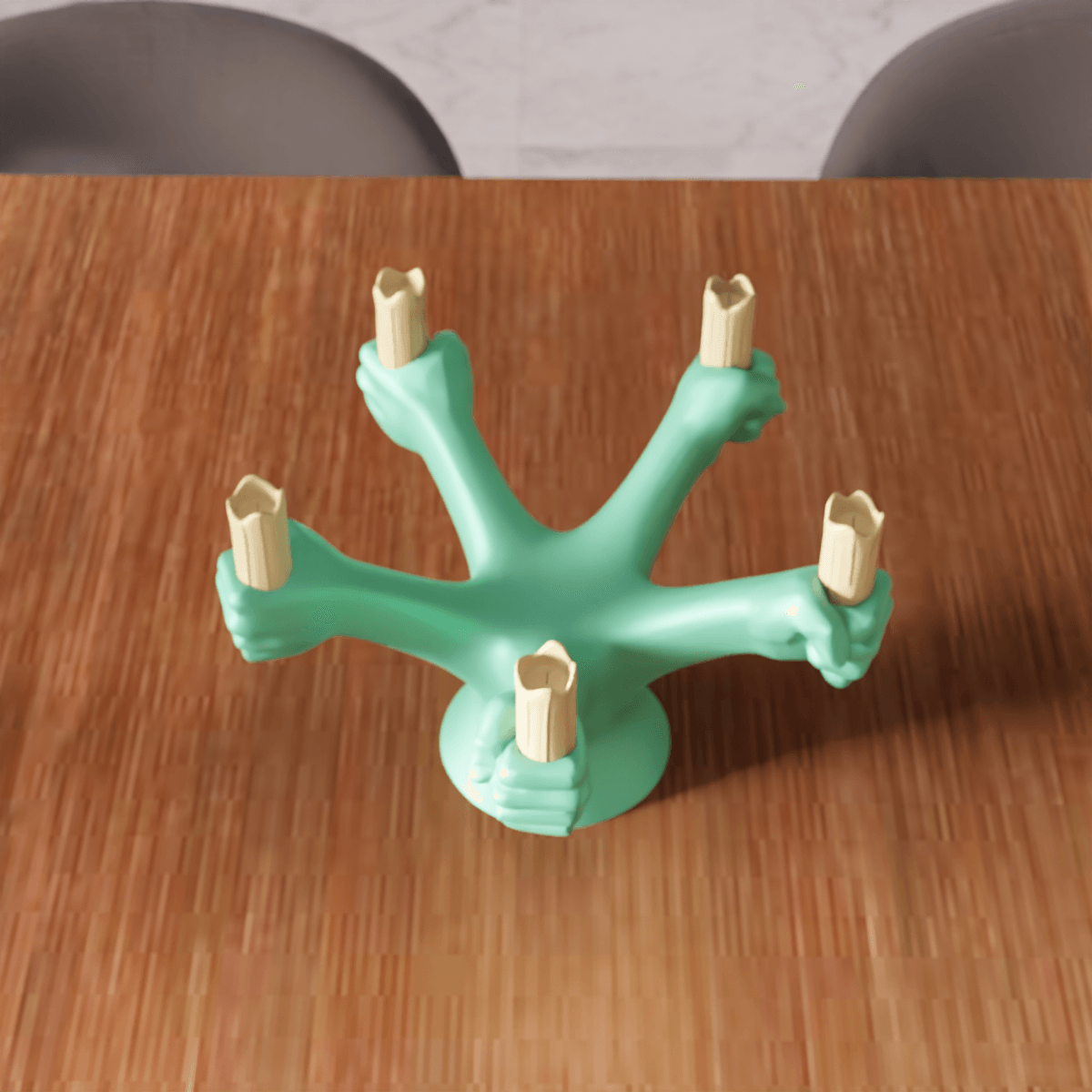Abstract Candle Holder Figure 3d model