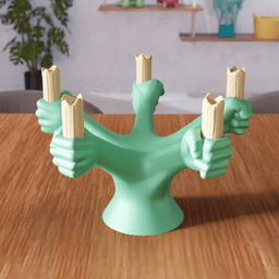 Abstract Candle Holder Figure 3d model