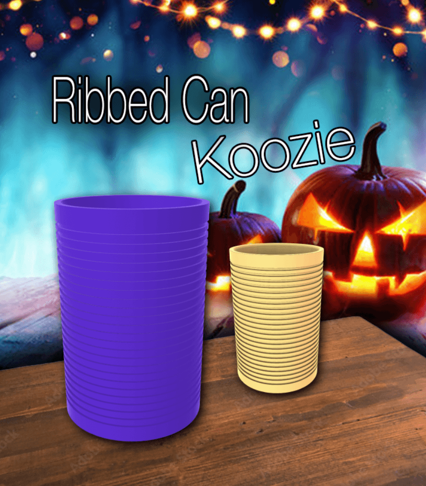 Ribbed Can Koozie 3d model