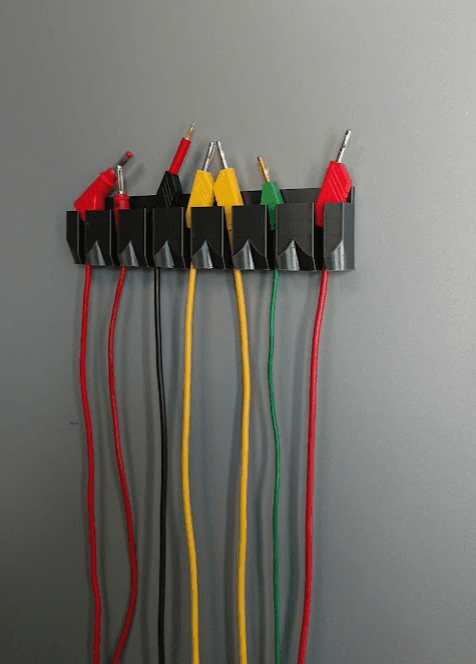 4mm Banana cable magnetic holder 3d model