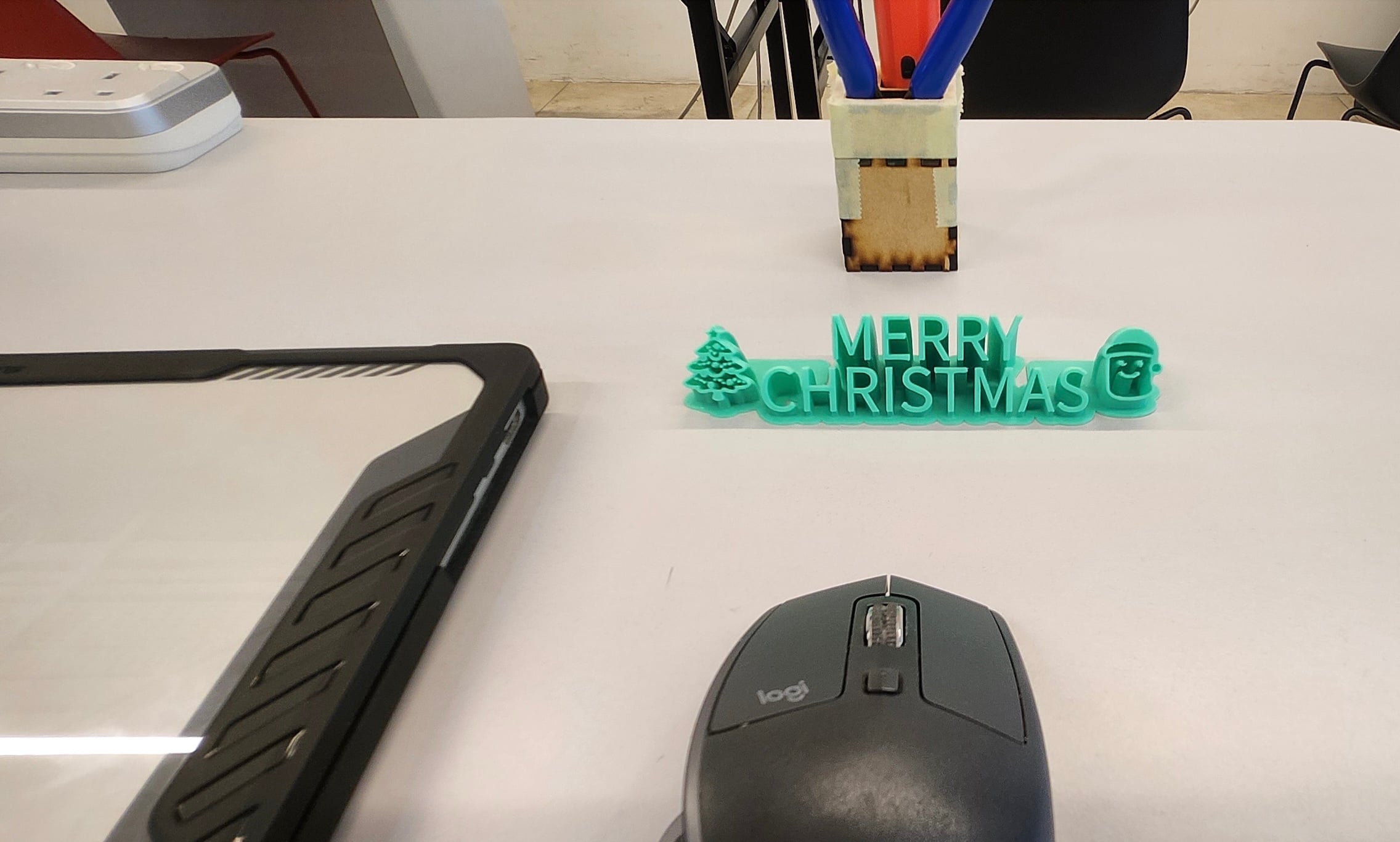 Merry Christmas Name Plate 3d model
