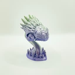 Cute Glasses Holder - Three Sculptures - No Supports - Dragon - Axolotl - Dinosaur 3d model